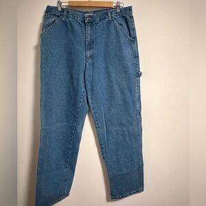 Geoffrey Beene Men's Relaxed Denim Painter Style / Utility Jeans 36x 32